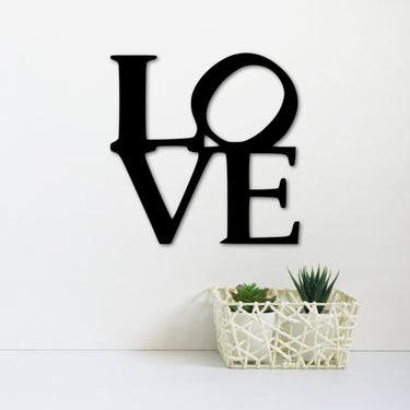 Metal LOVE Sign | Love Letter Wall Hanging | Love Metal Wall Art | Love Family Gallery Wall Decor | Wedding Gift | Valentine's Decor